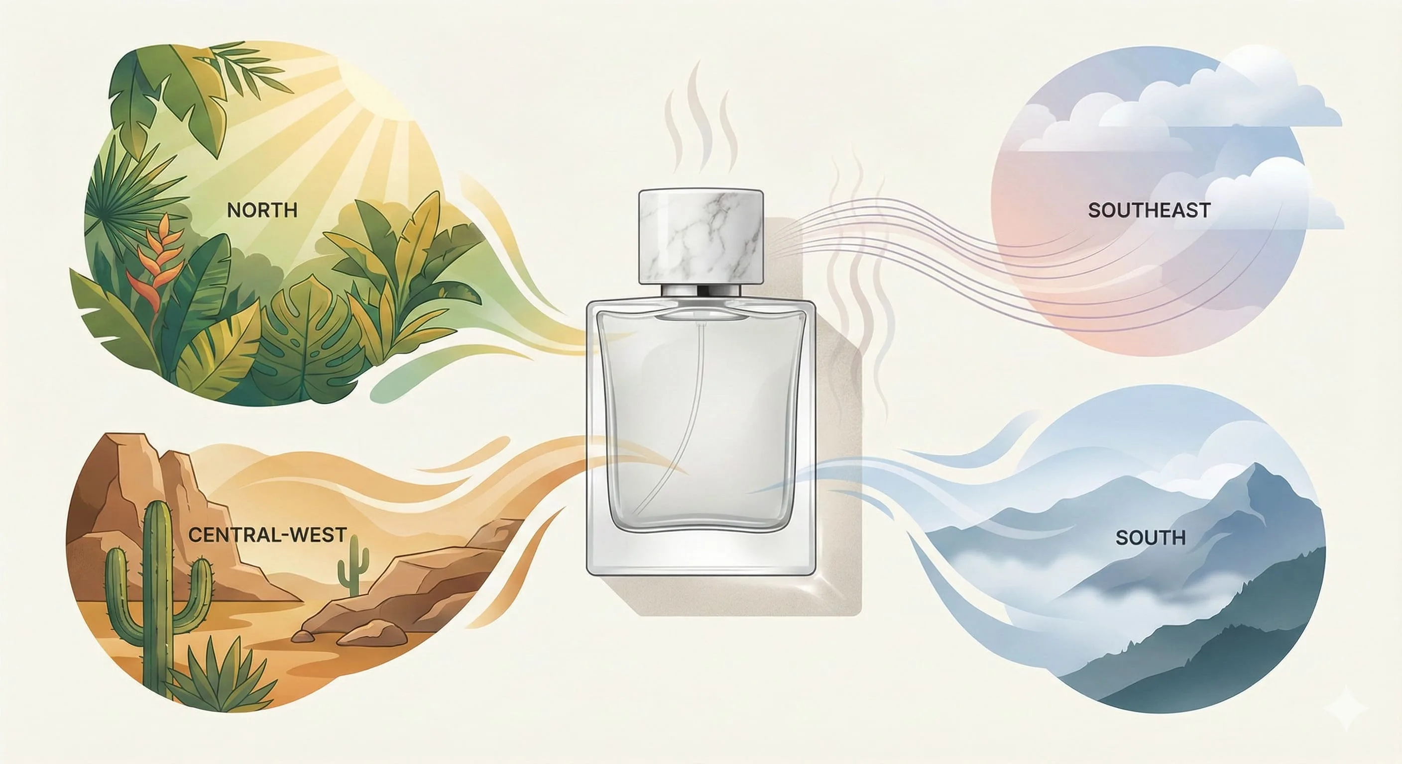 Capa do post Como o clima brasileiro afeta a performance do seu perfume